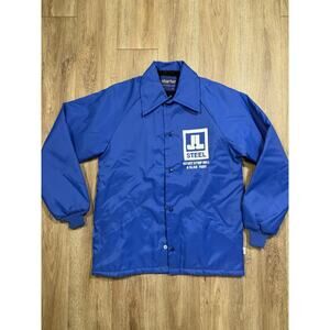 Mens Vintage 80s/90s Retro Blue Size Small “JL Steele” Starter Jacket